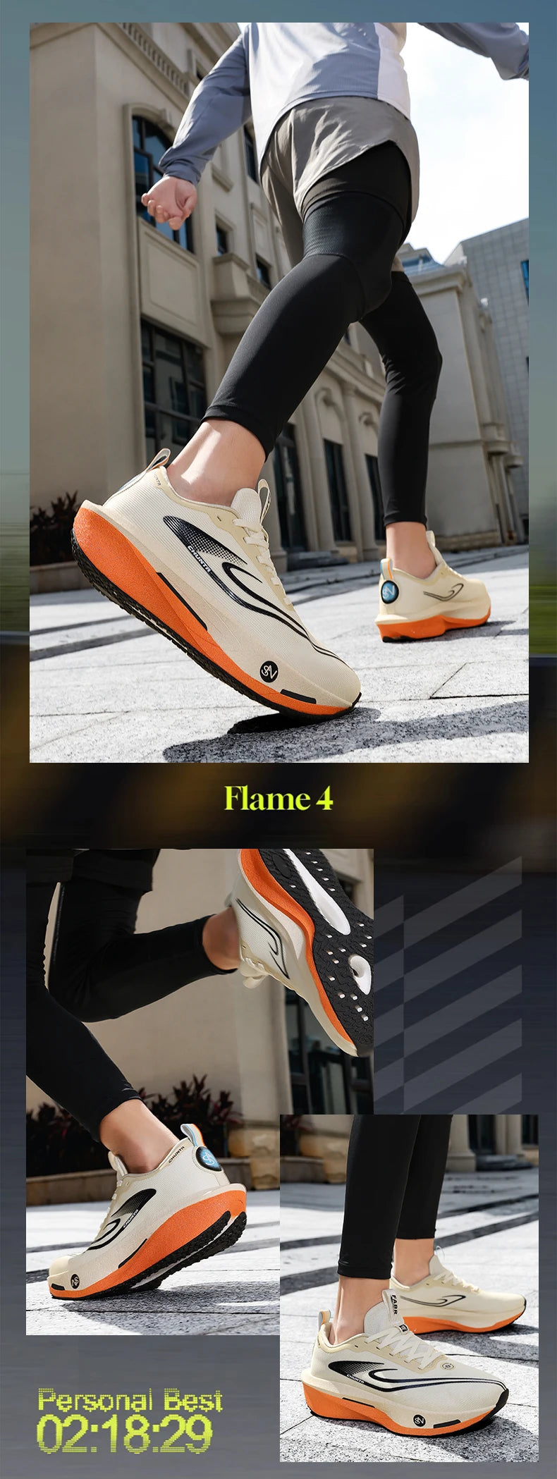 Zapatillas de running con placa de carbono para maratón, deportivas, transpirables, ligeras, cómodas y antideslizantes para hombre y mujer