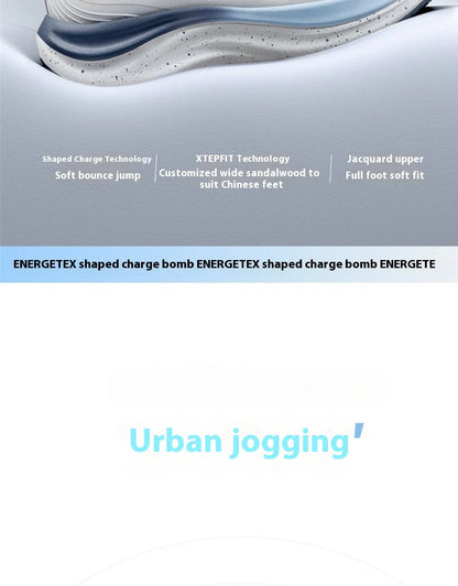 Xtep QINGYUN LITE Running Shoes For Men 2025 Spring Cushioning Wear-Resistant Lightweight Comfortable Sneakers 975219110056
