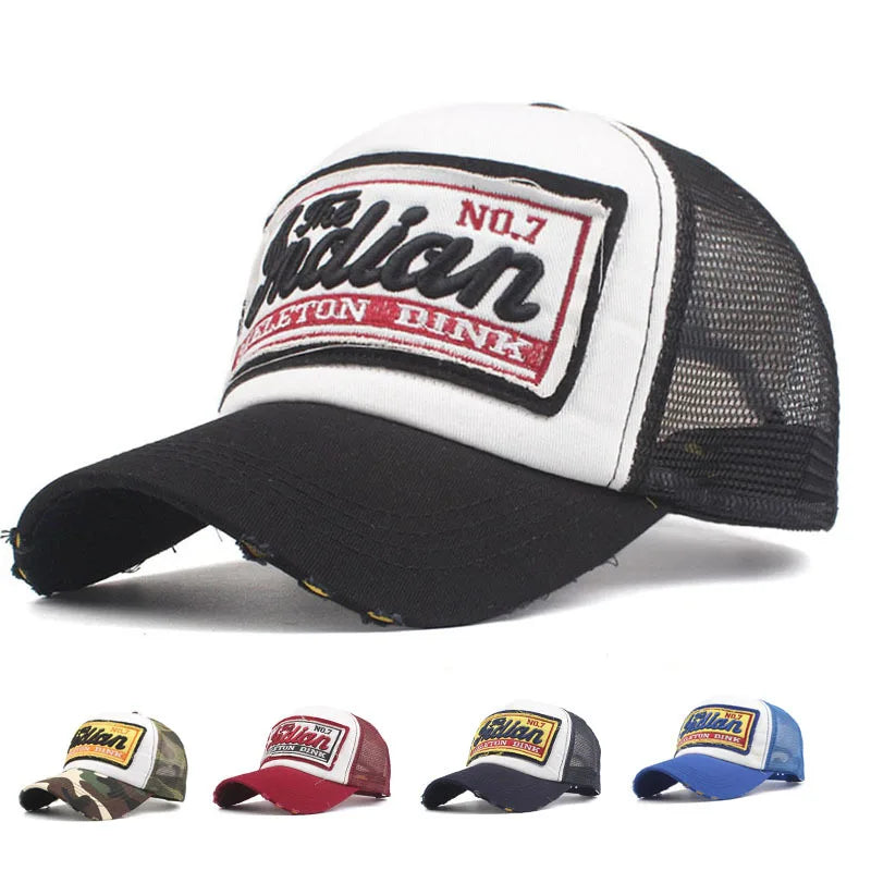 Streetwear-Dad-Baseballcap mit Buchstabenstickerei und Mesh, modische Snapback-Cap, Hip-Hop, Outdoor, Y2K, Trucker-Hut, Gorras F2719 für Damen und Herren