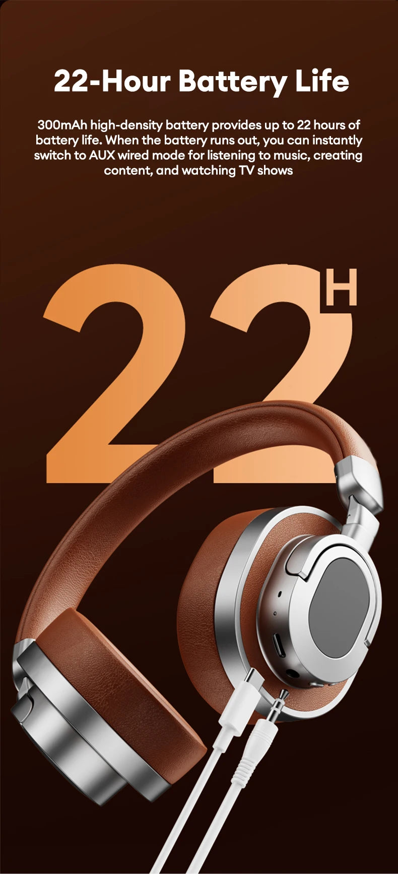 Lenovo LE602 Auriculares circumaurales Bluetooth 6.0 – Auriculares gaming HiFi estéreo ANC inalámbricos y con cable con micrófono ENC HD