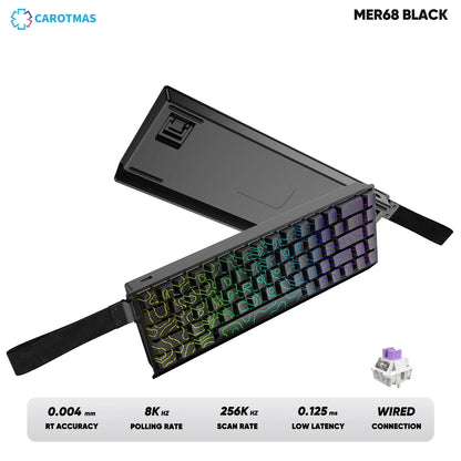 IROK Carotmas Mercury68 Mercury 68 Mercury68 Pro Mercury68 Max RT 0.001mm 8K kabelgebundene magnetische mechanische Gaming-Tastatur