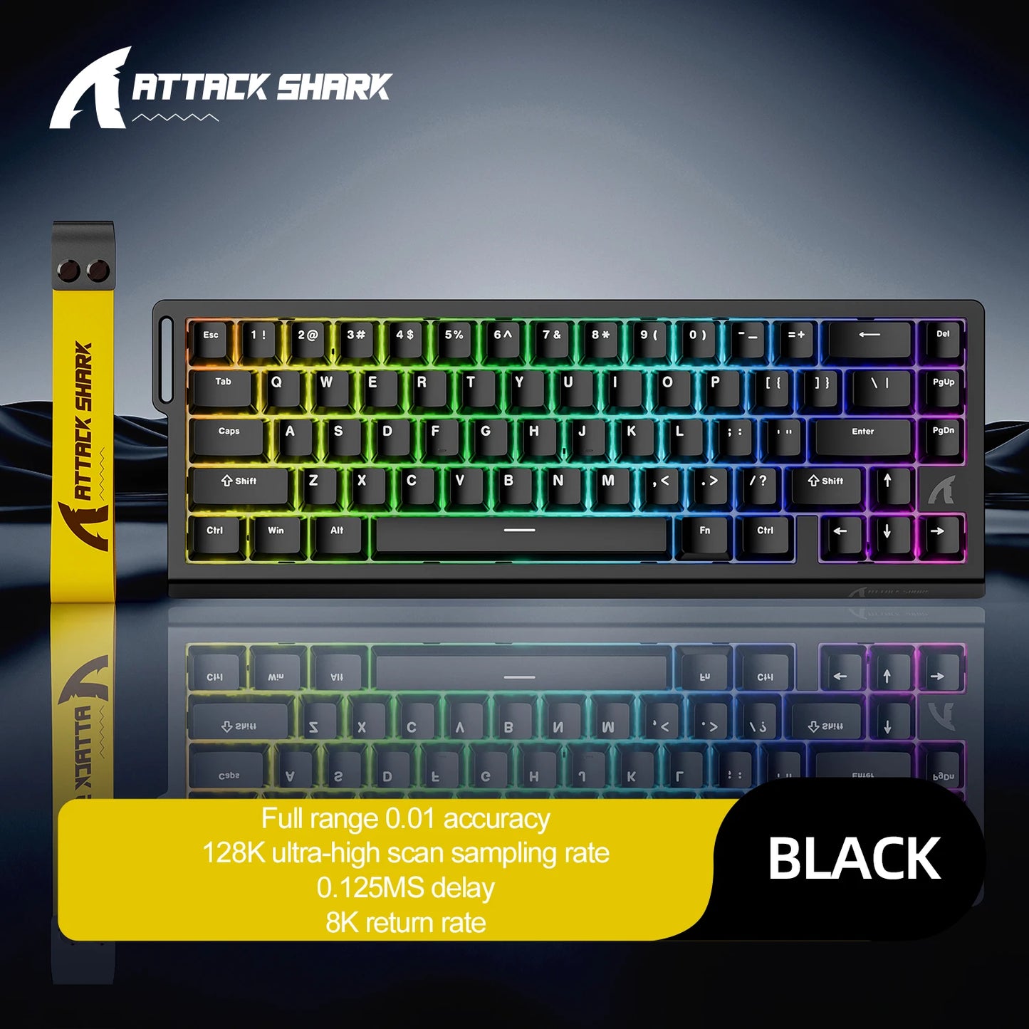 Magnetische Switch-Tastatur ATTACK SHARK X68HE kabelgebunden und FREEWOLF F68 kabelgebunden F68Pro kabellos für Pro-Gaming 8K Hz 0.01mm Rapid Trigger