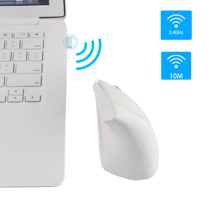 UUSI langaton pystymallinen hiiri 2.4GHz, säädettävä DPI, optinen rannetta tukeva hiiri taustavalolla pelaamiseen, kannettavalle, tabletille, Macille ja iPadille