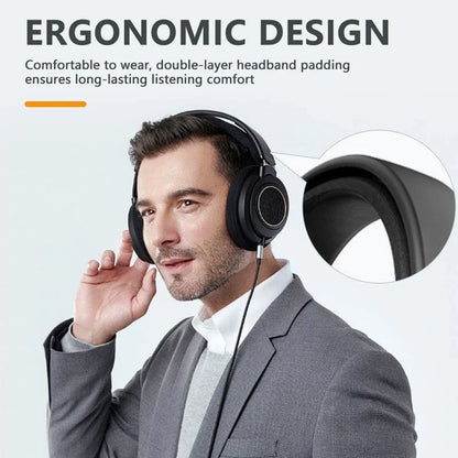 Original PHILIPS SHP9600 Wired HiFi Stereo Headphones Open-Back Over-Ear Gaming Headphones with 3.5mm & 6.3mm Audio Jack (SHP9500 Upgrade)