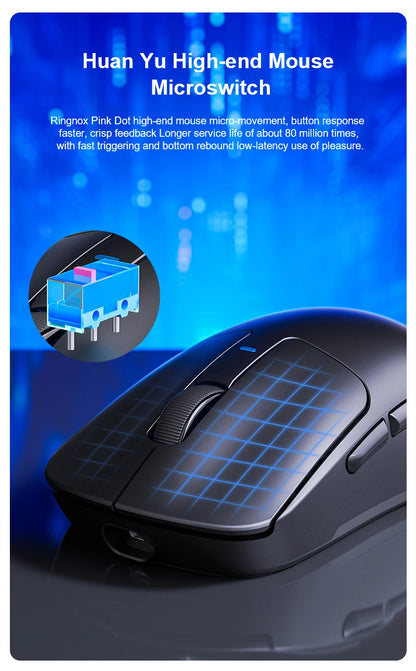 AULA SC680 Wireless Gaming Mouse, Tri-Mode Bluetooth 5.0/2.4G/Wired Gaming Mouse with PAW3395 Sensor, 26000 DPI Super Lightweight Gaming Mouse for PC, Mac & Laptop
