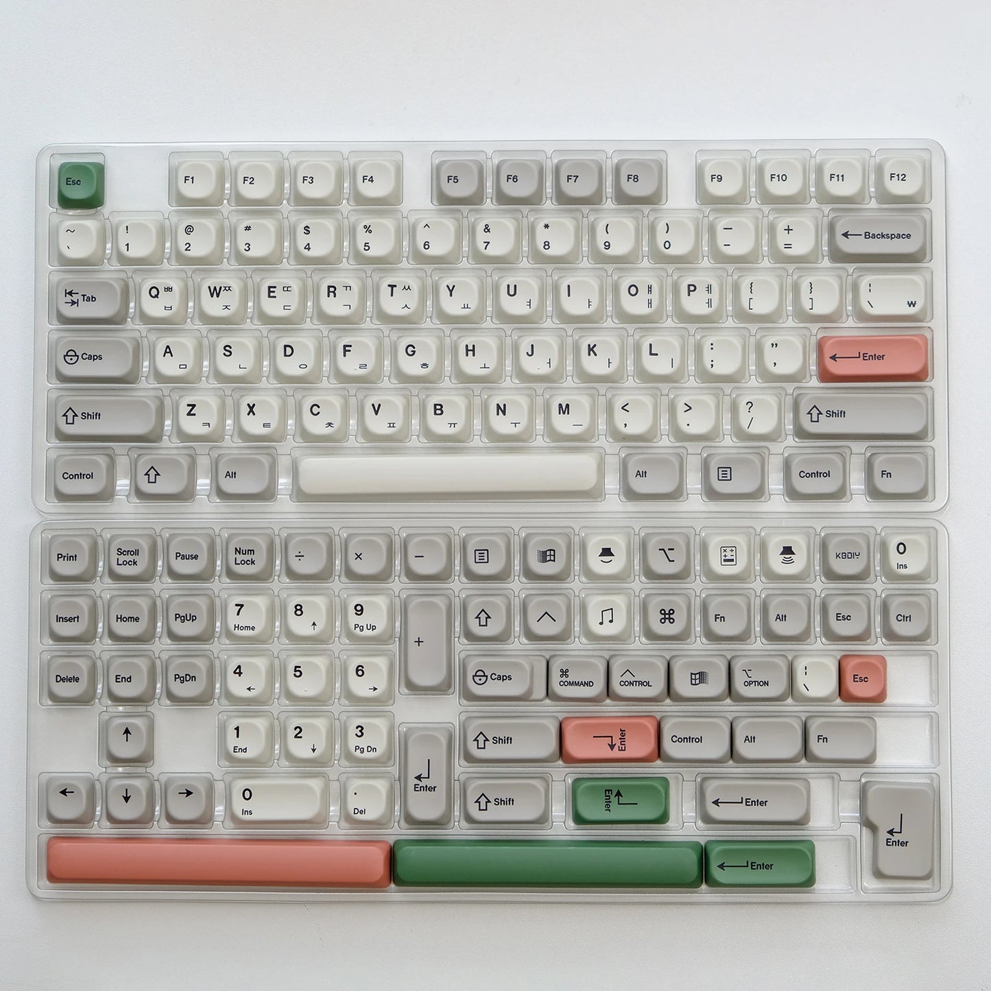 KBDiy KOA Profile Keycap GMK Style Retro 9009 Theme PBT Keycaps For Mechanical Keyboard Gaming KIT Korean 139 Keys ISO Key Cap