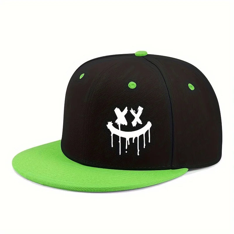 Halloween-inspireret udendørsbegivenhed: Lastbilchauffør-kasket, flad, justerbar skygge, baseballkasket, unisex, hiphop-kasket, moderigtigt hovedbeklædning
