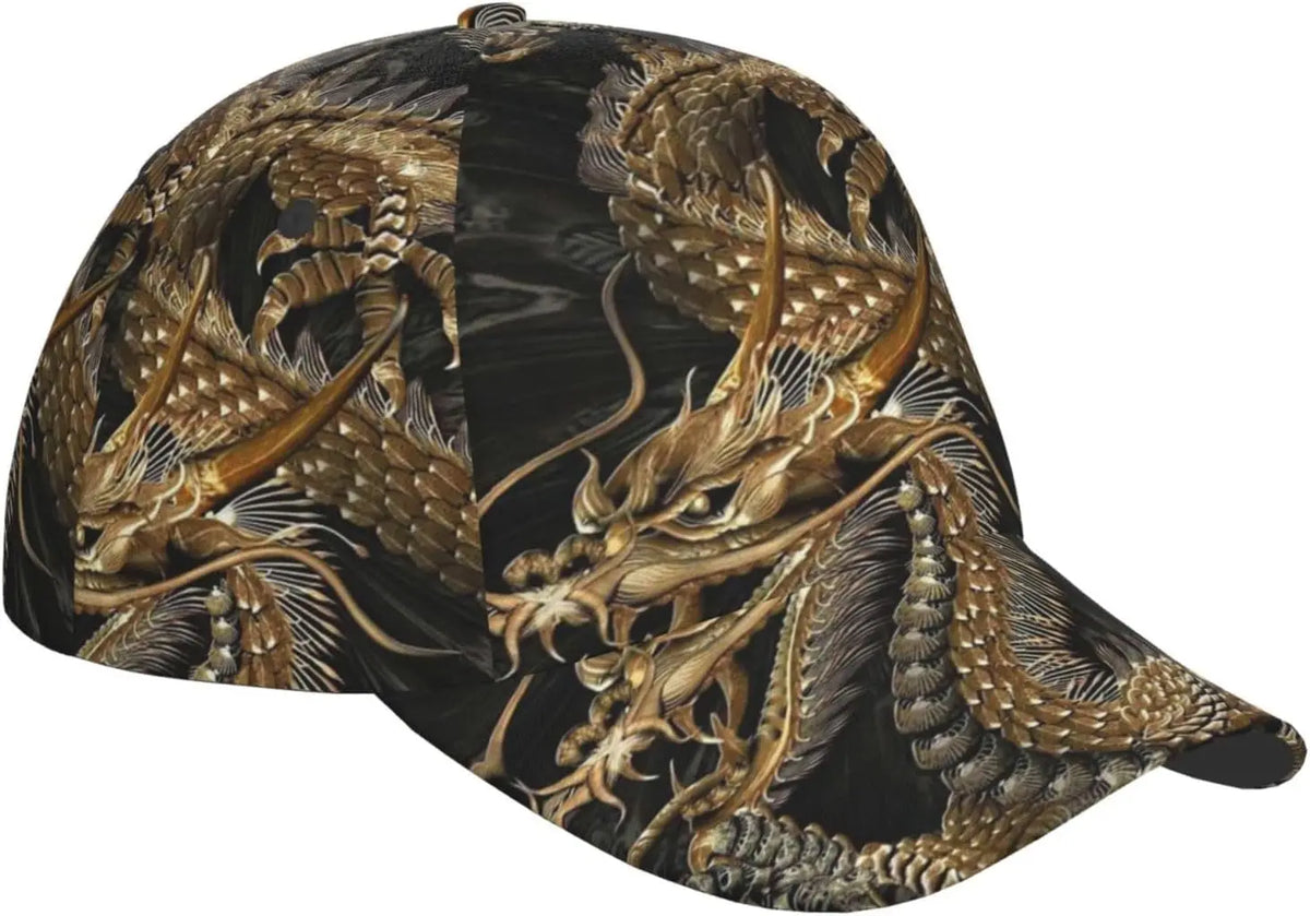 Dragon Snapback-Kappe, Herren-Baseballmützen, Herren-Sonnenhut, verstellbare, coole Trucker-Kappe für Damen und Herren