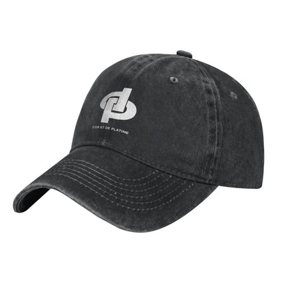 Rapper JuL Washed Baseball Cap D'or et de platine  Design Print Sun Trucker Hat Summer Unisex Men Kpop Rock Baseball Caps