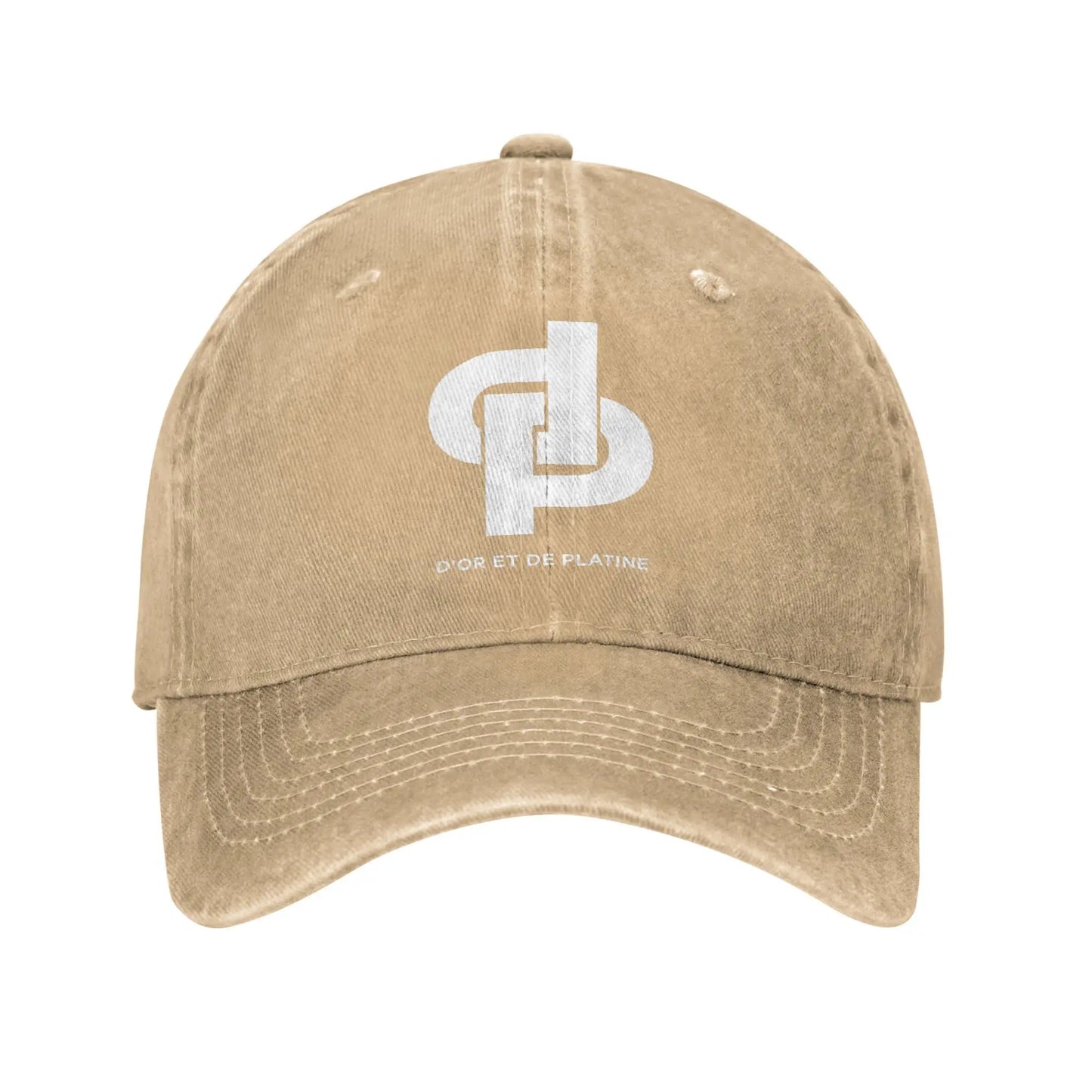 Rapper JuL Washed Baseball Cap D'or et de platine  Design Print Sun Trucker Hat Summer Unisex Men Kpop Rock Baseball Caps