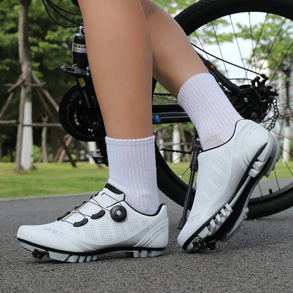Scarpe da mountain bike MTB da uomo, traspiranti, antiscivolo, ad alta rigidità, adatte per gare su strada all’aperto e percorsi fuoristrada in montagna 37-46