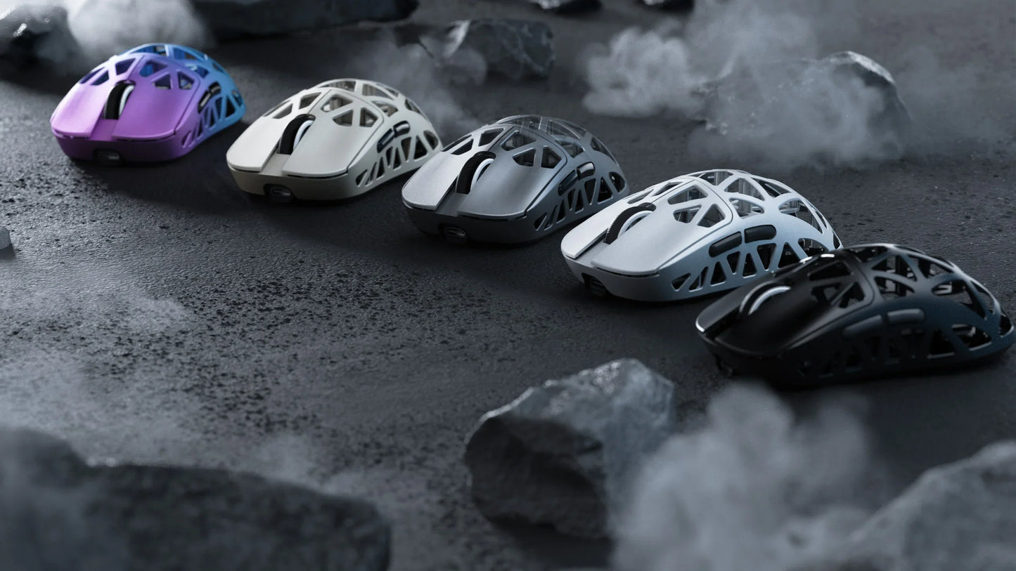ATTACK SHARK R2 Gaming Mouse Magnesium Alloy, PAW3950 Sensor, Tri-Mode Wireless, 42000 DPI, 8000Hz, 45g Ultralight Gaming Mouse