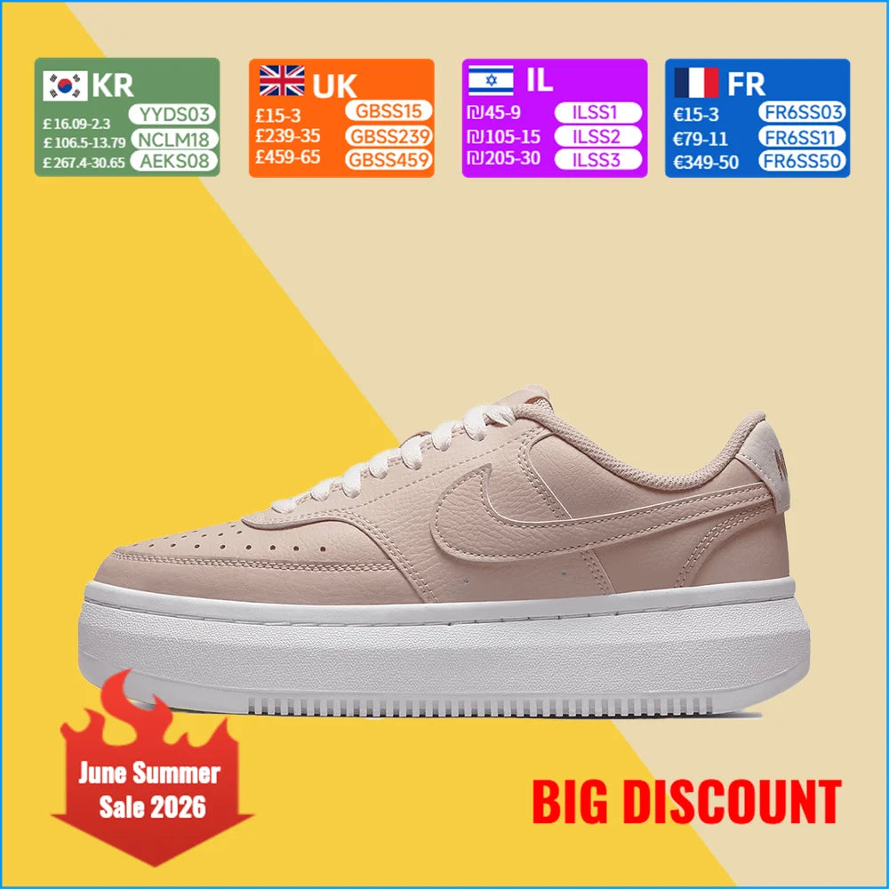 Nike Court Vision 1 Alta – wszechstronność, wygoda, klasyczny minimalizm, trwałość, oddychalność – damskie niskie buty do skateboardingu DM0113-600