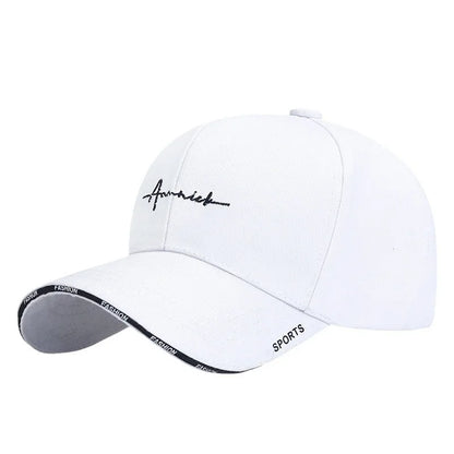 New baseball cap for spring and autumn, casual letter sunshade duckbill cap for young male and female students, couple hat