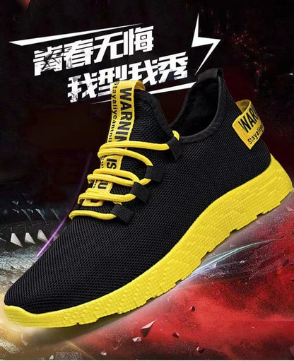 Leichte Herren-Sneaker, lässige Mesh-Sportschuhe für den Sommer, Outdoor-Schuhe für Herren mit weicher Sohle, atmungsaktiv, komfortabel und modisch, trendige Laufschuhe