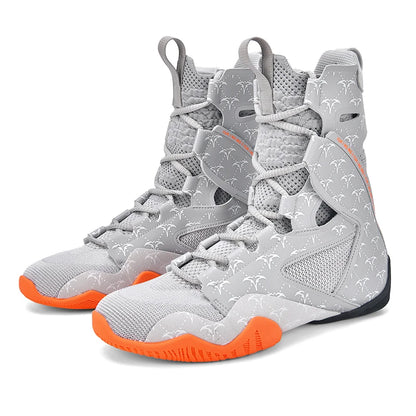 Zapatillas de lucha para hombre superguays, zapatillas altas de combate para hombre, botas de boxeo profesionales para hombre, zapatillas de lucha de interior para hombre