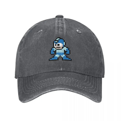 Czapka z daszkiem Megaman 8-bitowa, nowa, urocza, w stylu vintage, luksusowa, dla mężczyzn i kobiet