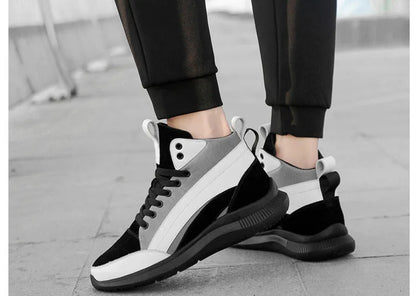 Buty podwyższające z wysoką cholewką – obuwie podwyższające – wkładki podwyższające dla mężczyzn 6 cm, 8 cm, 10 cm – trampki