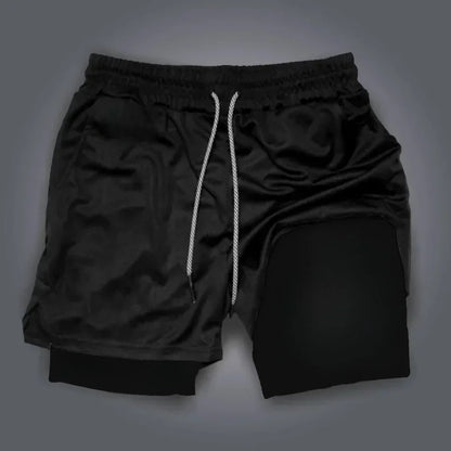 Dragon Ball Wukong Printed Double Layer Shorts Elastic Men's and Women's Spring and Summer Breathable Sports Shorts