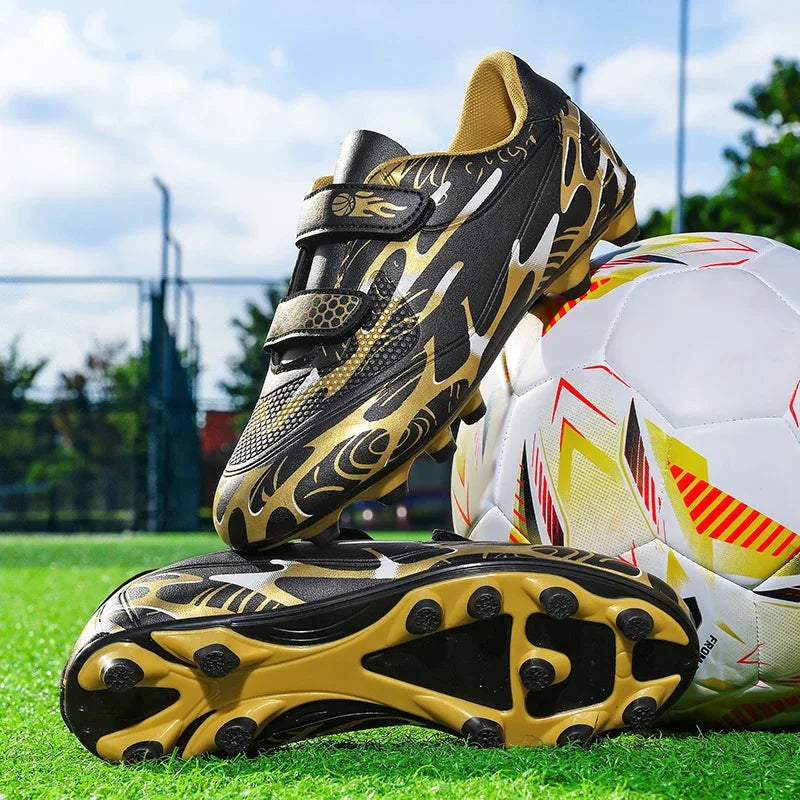 Nouveaux hommes enfants bottes de Football ultralégers garçons chaussures de Football professionnelles crampons antidérapant Match herbe chaussures d'entraînement livraison directe