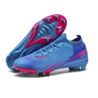 Scarpe da calcio professionali da uomo per attività all'aperto con suola in gomma, scarpe da allenamento resistenti e comode per adulti e adolescenti, scarpe da calcio antiscivolo