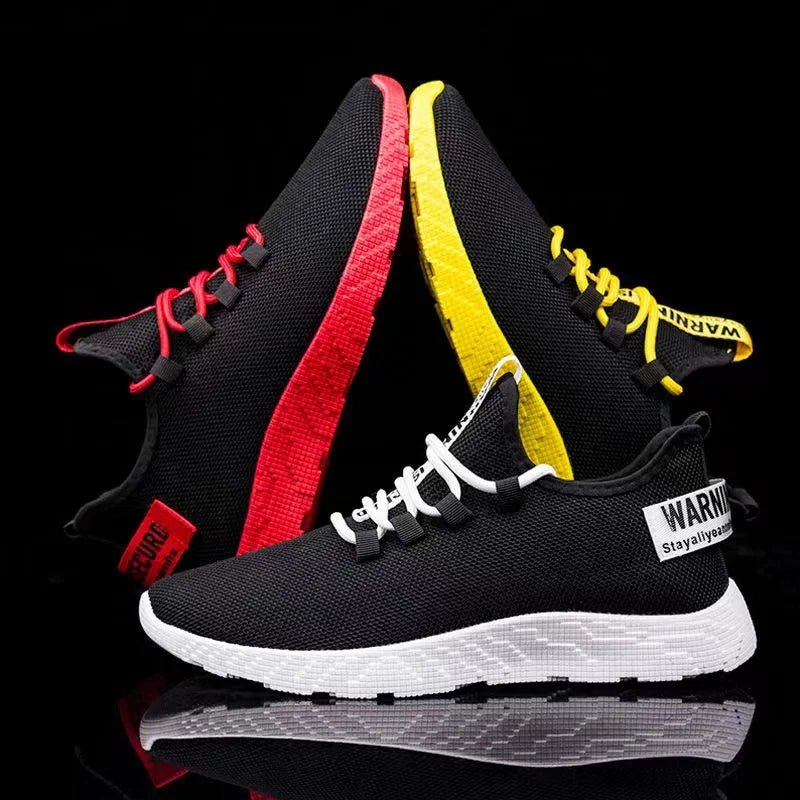 Leichte Herren-Sneaker, lässige Mesh-Sportschuhe für den Sommer, Outdoor-Schuhe für Herren mit weicher Sohle, atmungsaktiv, komfortabel und modisch, trendige Laufschuhe