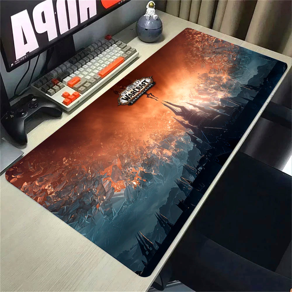 Natural Horde Alliance Mouse Pad Rubber Large Computer Desk Keyboard Mat HD World Of Warcraft Gaming Mousepad Speed Locking Edge