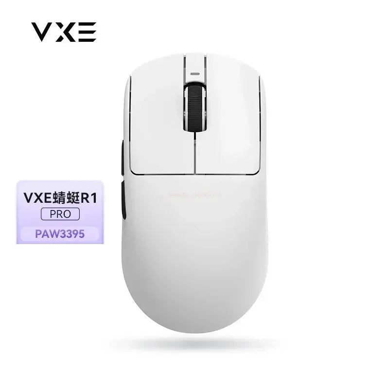 VXE Dragonfly R1 Pro Max Gaming Mouse, Wireless Bluetooth Gaming Mouse with PAW3395 Sensor, Rechargeable Lightweight Ergonomic Esports Mouse