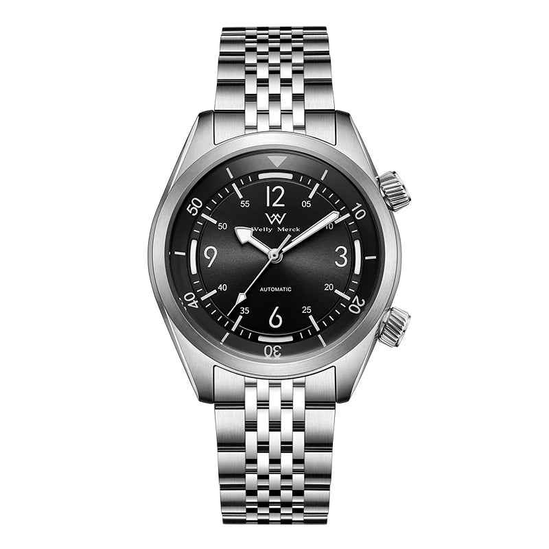 WM Watch Automatic Mechanical Watches Water Resistant Classic Casual Business Man Watch Welly Merck WM089M