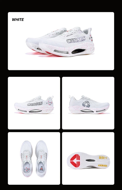 CIERSES New Carbon Fiber Marathon Racing Training Shoes Breathable And Shock-Absorbing Air Cushion Men's Casual Sports Shoes
