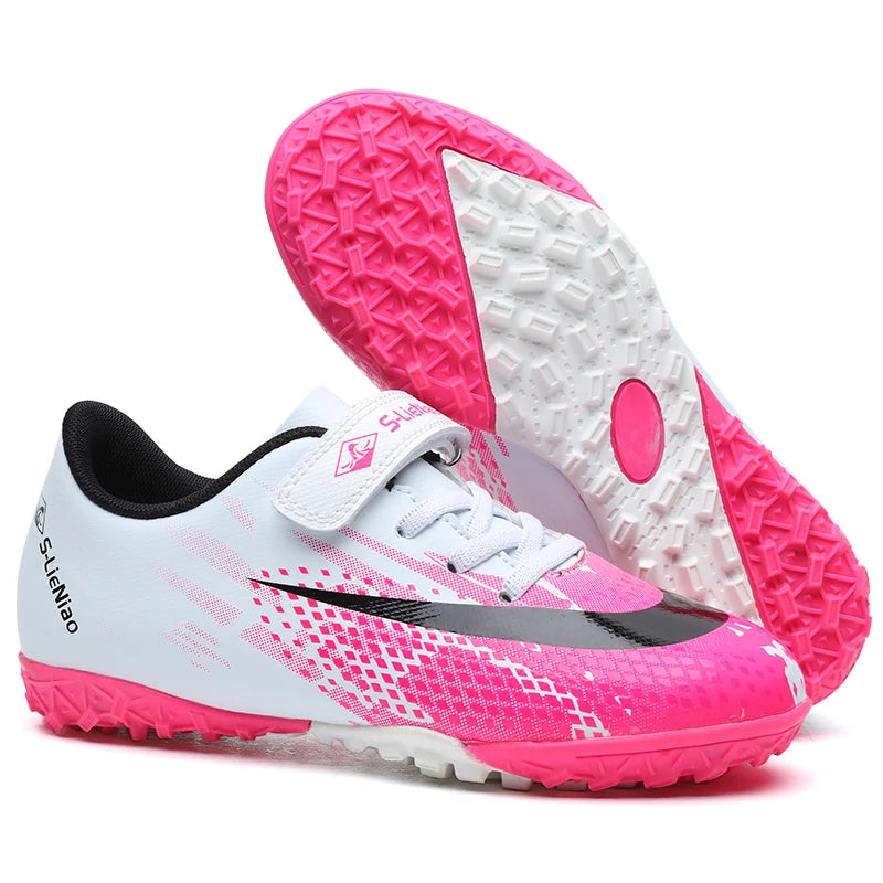 Zapatillas deportivas de entrenamiento para chicos y chicas, elegantes y cómodas, para juego, uso en interior y exterior, césped, jóvenes y estudiantes, 25-35#