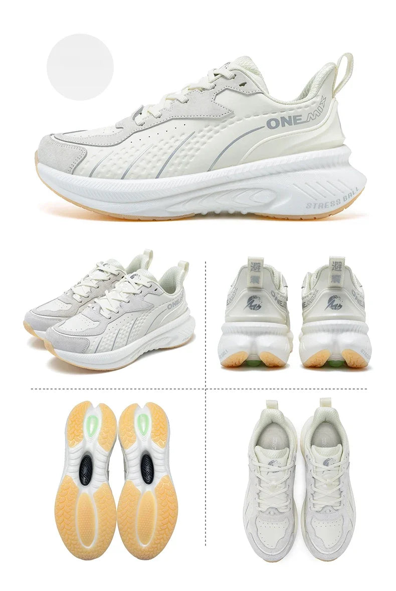 ONEMIX Scarpe da corsa invernali da allenamento per uomo Scarpe sportive in pelle calde e resistenti all’usura Scarpe da jogging da donna Scarpe da passeggio