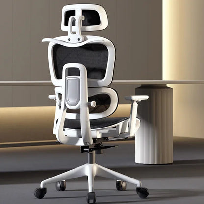 Ergonomic Gaming Computer Chair Adjustable Office Chair with Lumbar Support, Mesh Executive Desk Chair with Headrest, Armrests & Foot Wheels