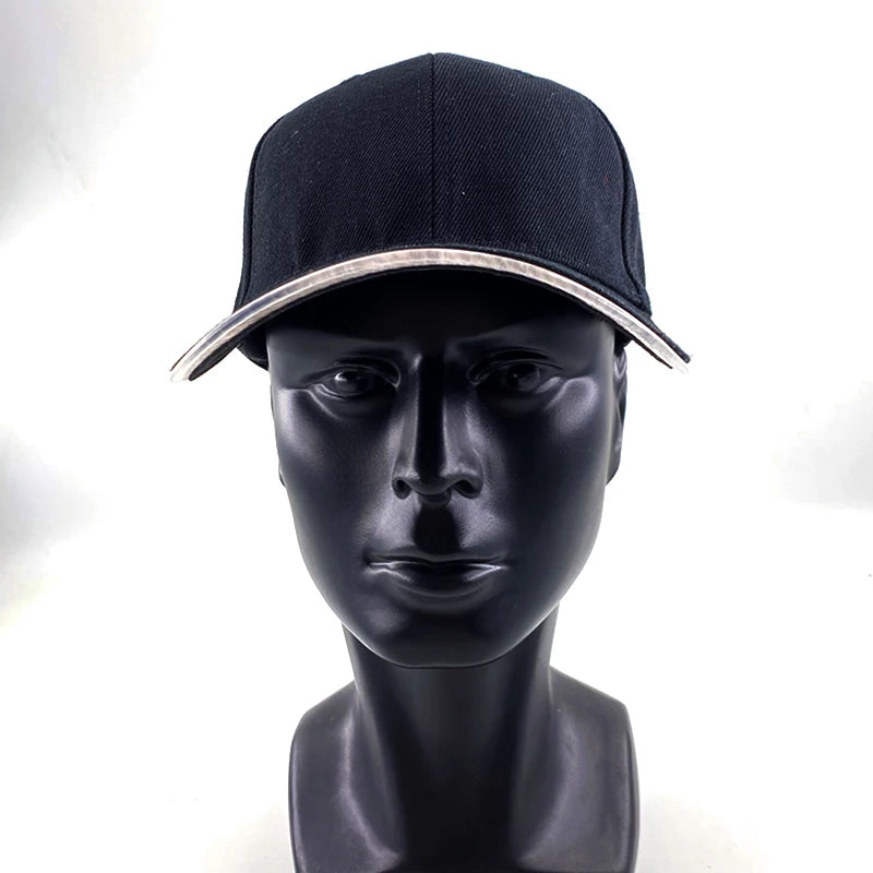 Cappello per adulti con LED e fibra ottica, cappellino alla moda, cappello di tendenza per discoteca, concerti, balli in maschera, eventi all’aperto e divertimento, cappello rap estivo