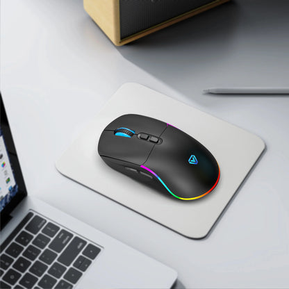 Tri-Mode Wireless Gaming Mouse with Bluetooth 2.4G & Wired Connection, 10000 DPI RGB Esports Mouse with 7 Buttons and Rechargeable Battery