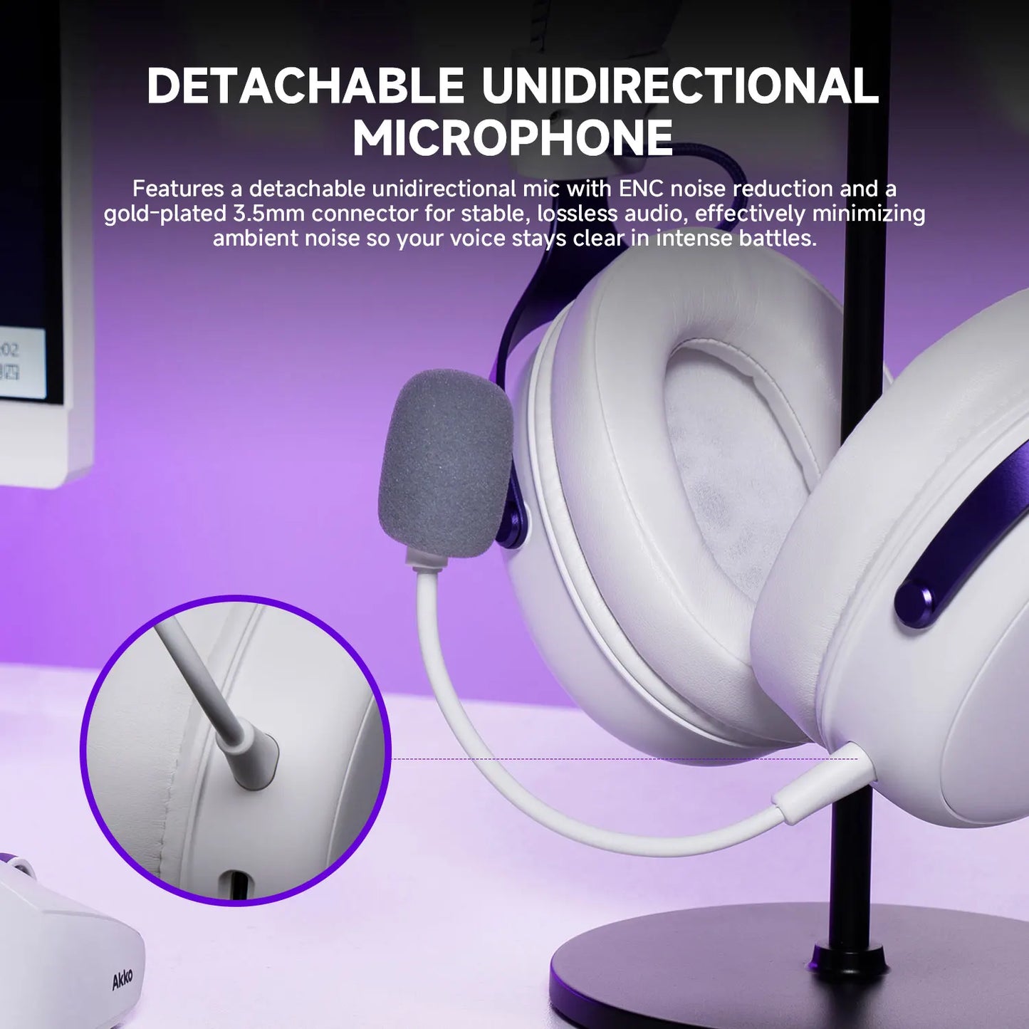 AKKO Verge S9 Gaming Headset with Mic – 53mm Driver, Quad-Mode Wireless Bluetooth 5.3, 7.1 Surround Sound FPS Pro Gaming Headphones