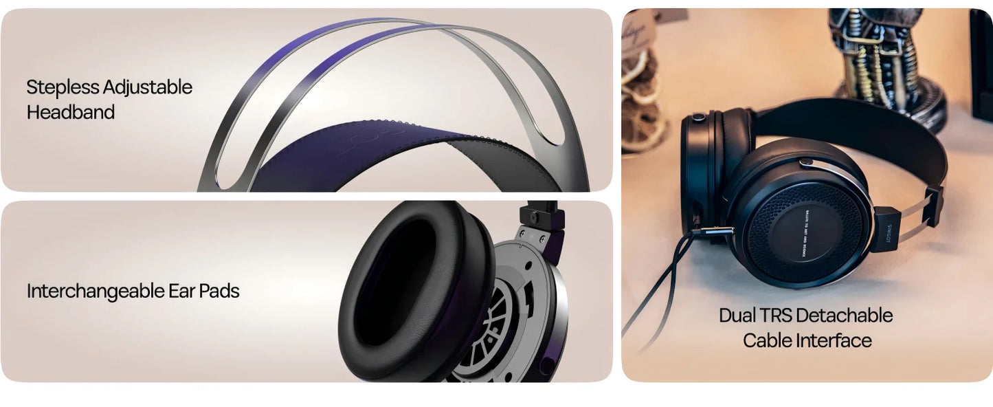 SIMGOT EP5 High-Performance 50mm Dynamic Driver Wired Headphones – HiFi Gaming Headset, Low Impedance, High Sensitivity, 7.1 Surround Sound