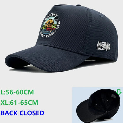Casquettes de baseball à fond fermé, grande taille, en maille respirante, style « trucker », pour hommes à la tête large, casquette de sport haute, extra-large, 60 cm, 65 cm