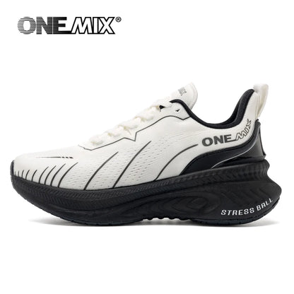 ONEMIX Neue Laufschuhe mit Dämpfung für Herren, geeignet für intensive Läufer, Schnürschuhe, Sportschuhe für Damen, rutschfeste Outdoor-Sportschuhe für Herren