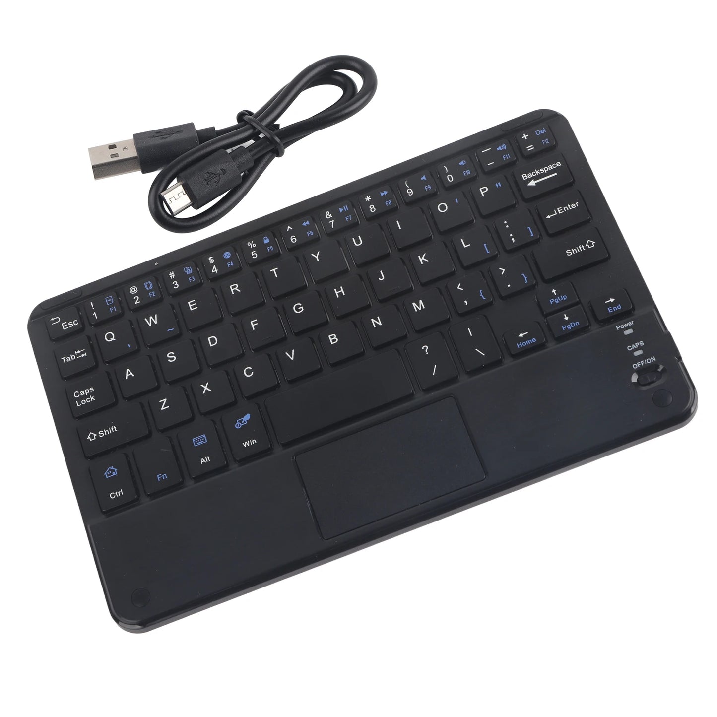 Professional UltraSlim Mini Wireless Bluetooth Keyboard with Touchpad Compact Ergonomic Responsive for Windows PC Android Tablet