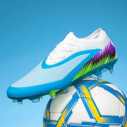 New Men's Football Boots Cleats Shoes Soccer Long Spikes FG Ultralight Training Soccer Shoes Non-Slip Outdoor Match Drop Shipping