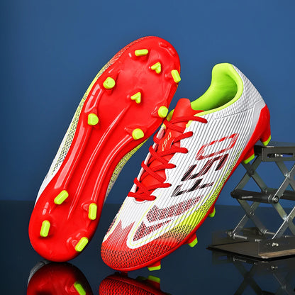 Chaussures de football pour adultes, modèle AG FG, empeigne respirante à séchage rapide, crampons offrant une excellente adhérence, idéales pour les matchs compétitifs et les entraînements d’équipe.