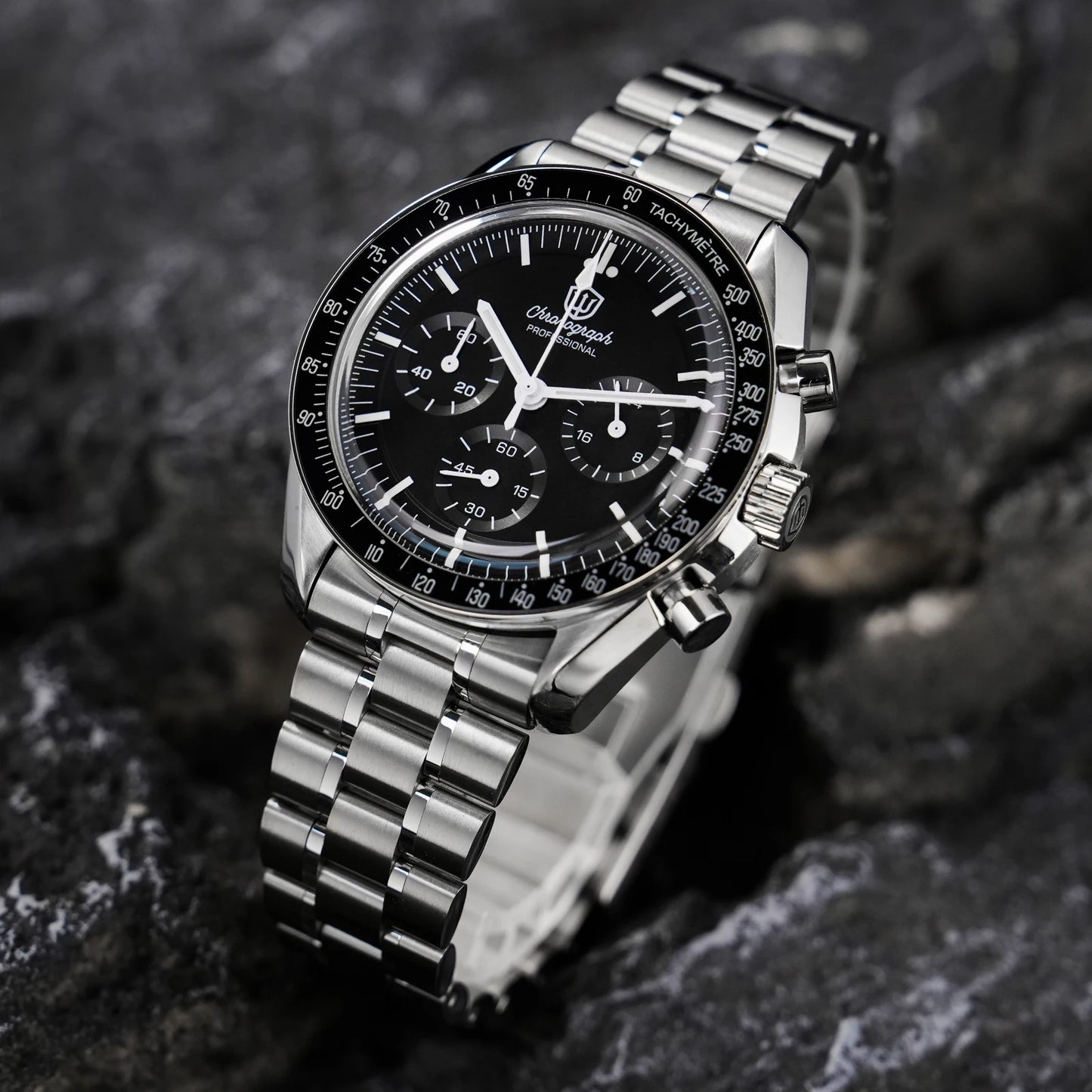 Watchdives New Wd1863 Quartz Men Watch VK63 Chronograph Bubble Sapphire Waterproof 39Mm Steel Top Brand Luxury Business Watch