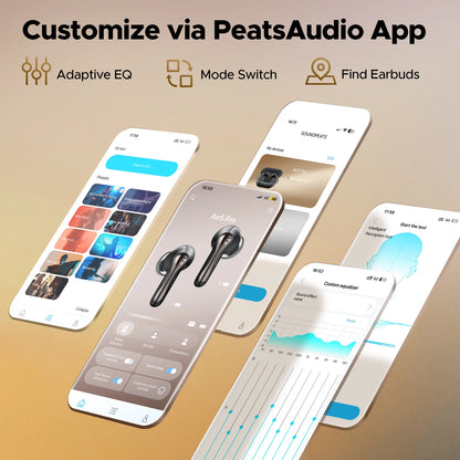 SOUNDPEATS Air5 Pro Wireless Earbuds Bluetooth 5.4 with 55dB Adaptive ANC, Hi-Res LDAC, aptX Lossless Audio & 6 AI ENC Microphones