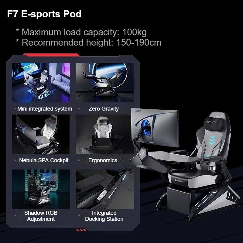 Ergonomic Gaming Office Chair E-Sports Chair with Adjustable Height, Executive Computer Desk Chair, Comfortable Swivel Armchair for Gaming & Work