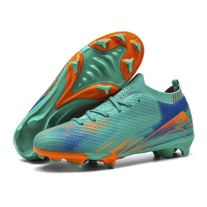 Scarpe da calcio professionali da uomo per attività all'aperto con suola in gomma, scarpe da allenamento resistenti e comode per adulti e adolescenti, scarpe da calcio antiscivolo