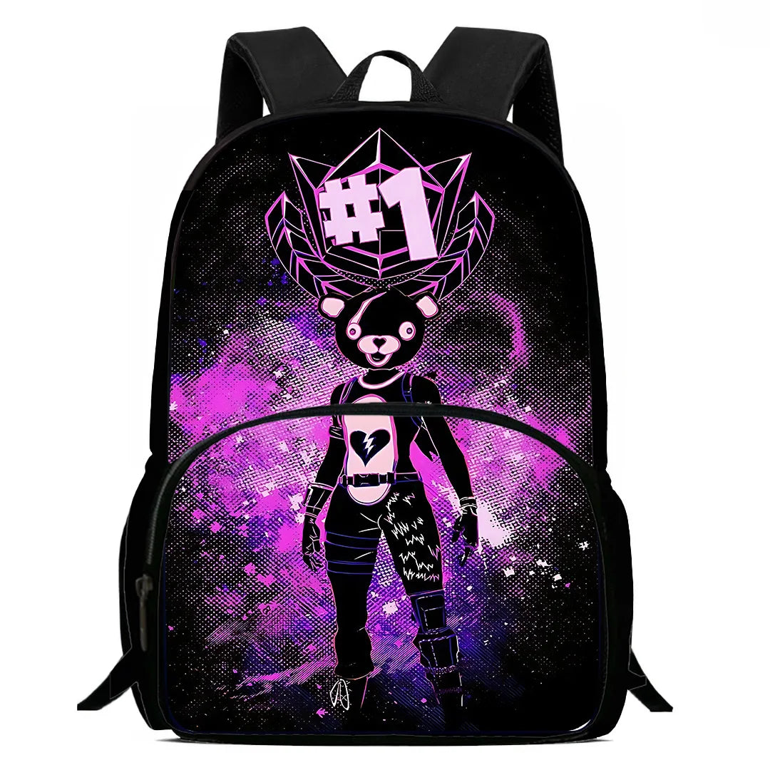 Game Shooting FortniteS Kids Backpacks Boy Girls Student Birthday Gift Child School Bags Large Capacity Camping Durable Rucksack