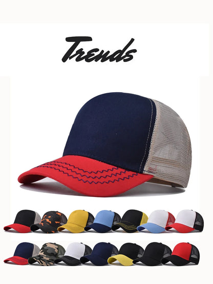 Cappellino da baseball per adulti, cappellino a rete, visiera curva poco profonda, cappello unisex, cappello estivo, cappello traspirante, cappellino da ombra, cappellino per primavera e autunno, cappellino hip hop aderente