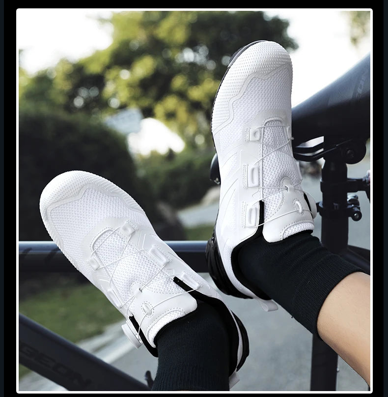 Zapatillas de ciclismo unisex nuevas, profesionales, ligeras, de lujo, originales, de carretera, de goma, para MTB, de competición, de moda, para bicicleta urbana y deportes callejeros