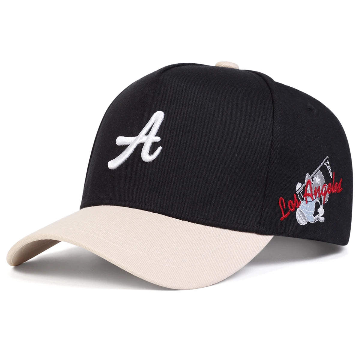 Unisex A Letter Side Los Angeles Embroidery Baseball Caps Spring Autumn Outdoor Adjustable Casual Hats Sunscreen Hat Sports Cap